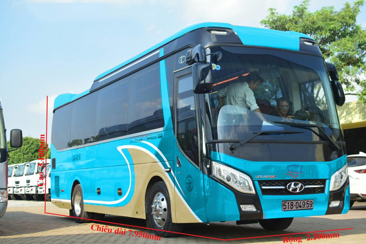 Thông số xe Thaco TB79 29 chỗ