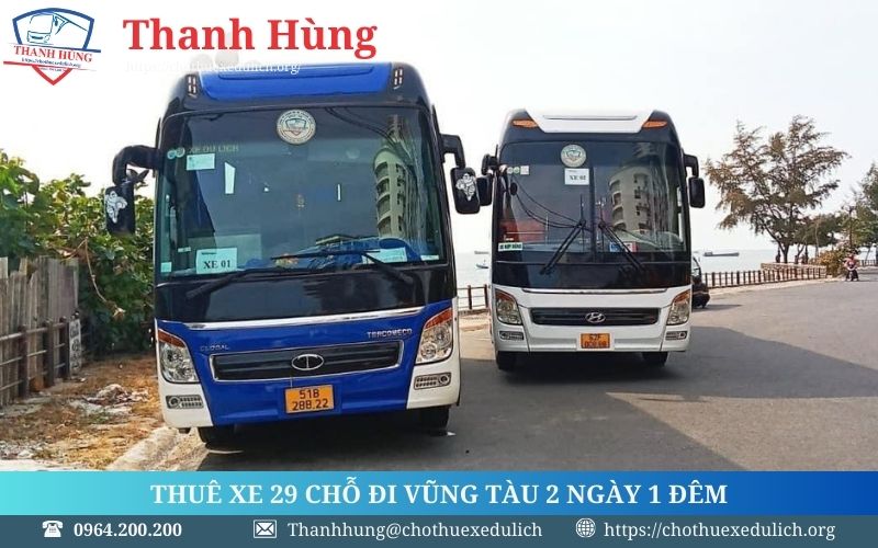 Thuê xe 29 chỗ đi Vũng Tàu bao nhiêu tiền và thuê ở đâu