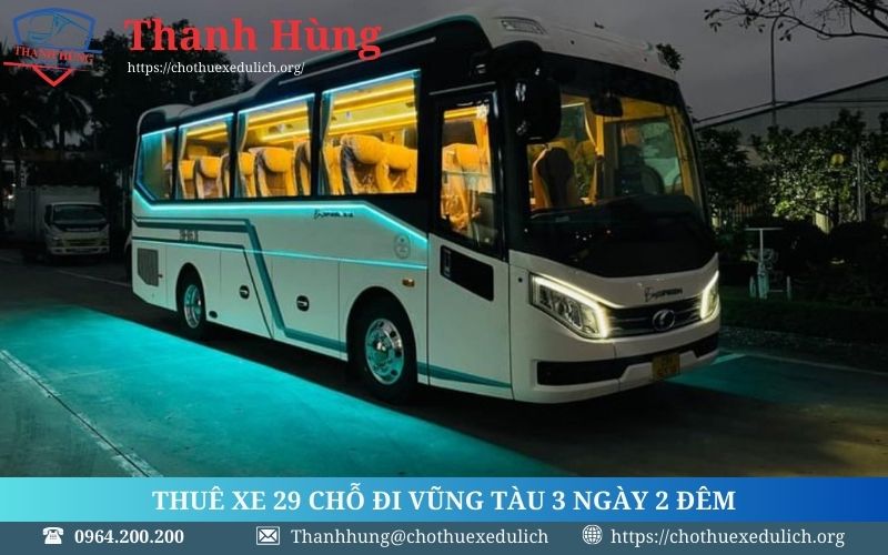 Thuê xe 29 chỗ đi Vũng Tàu 3 ngày 2 đêm