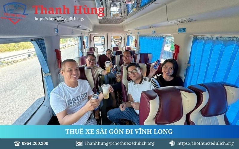 Cho thuê xe du lịch 16 chỗ đi Vĩnh Long