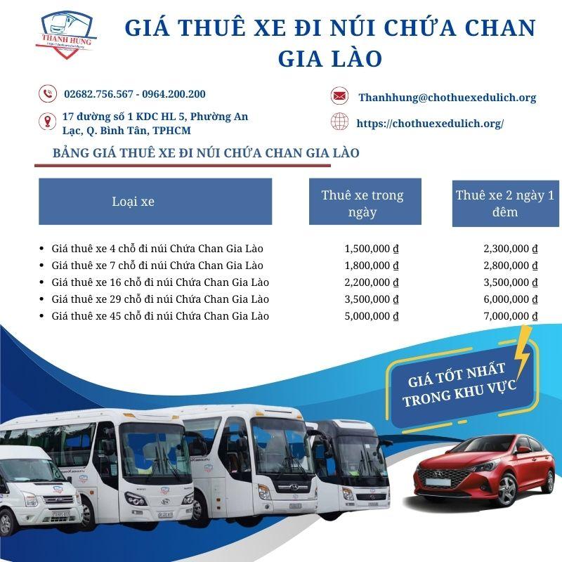 Giá thuê xe xe khách đi núi Gia Lào