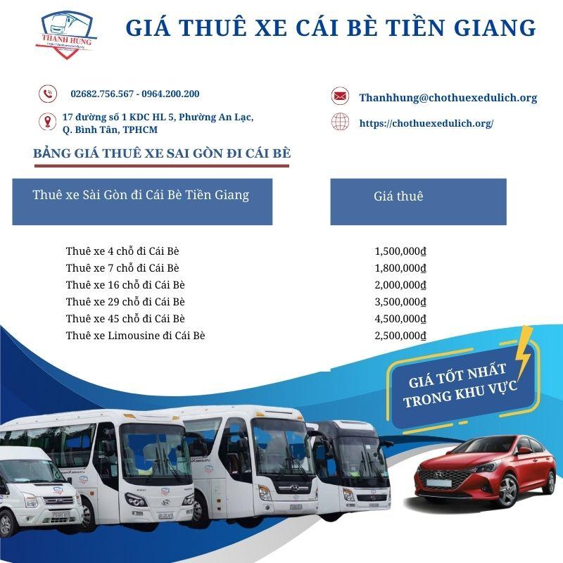 thuê xe đi Cái Bè