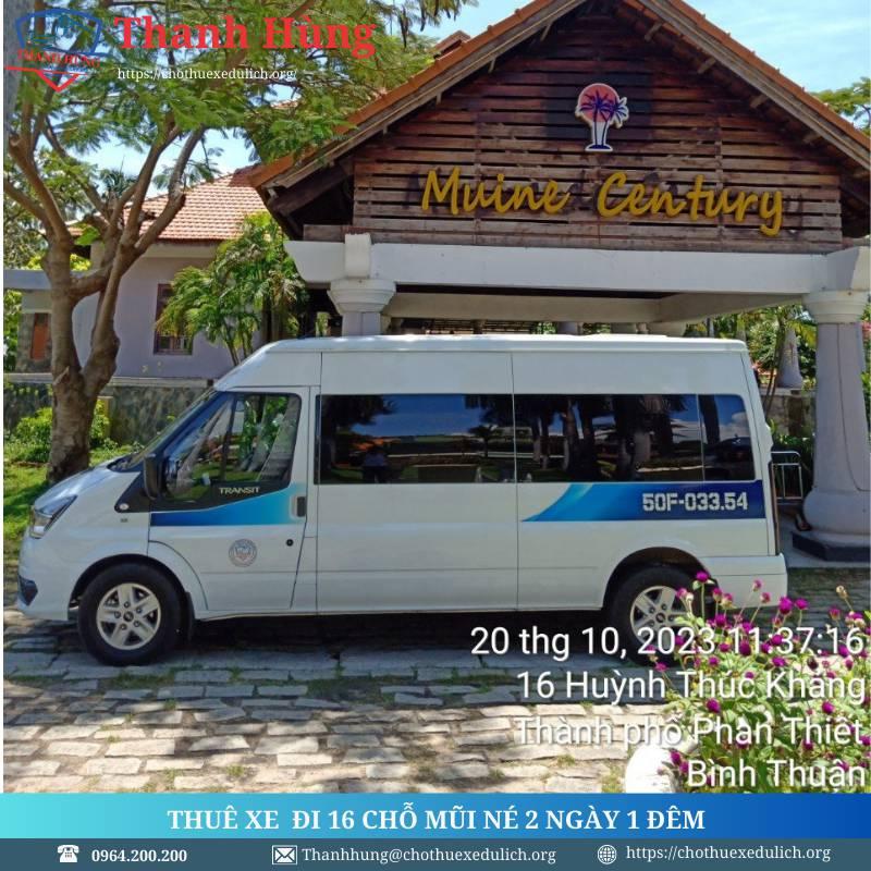 Thuê xe 16 chỗ đi Mũi Né