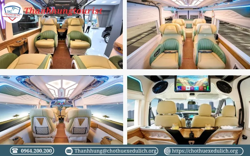 Nội thất xe DCAR Vip Lounge Ford Transit