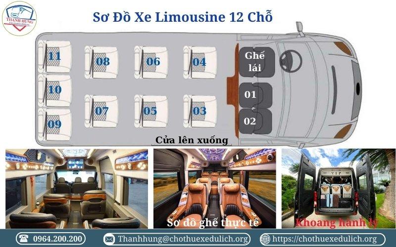Sơ đồ xe Limousine 12 chỗ