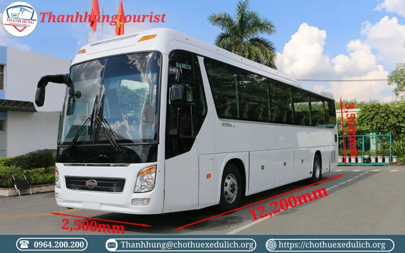 Kích thước xe 45 chỗ