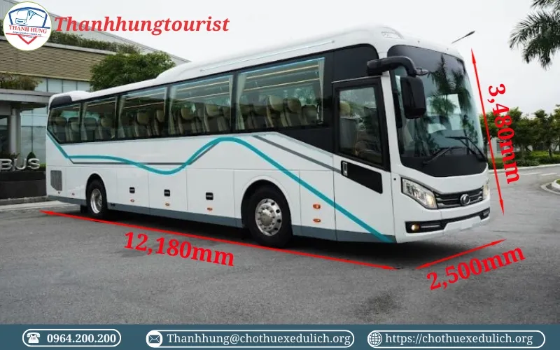 Kích thước xe 45 chỗ